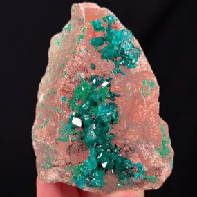 Large Dioptase with Malachite