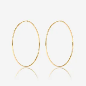 Large Endless 14k Hoops