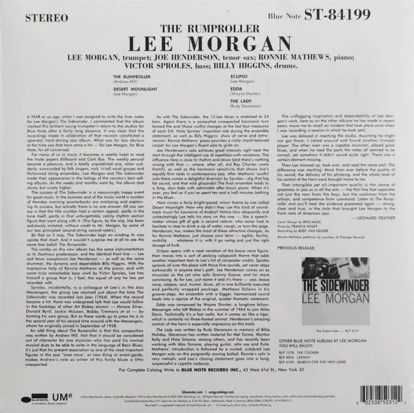 Lee Morgan ~ The Rumproller