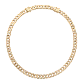 Lucia Pave Diamond Link Necklace