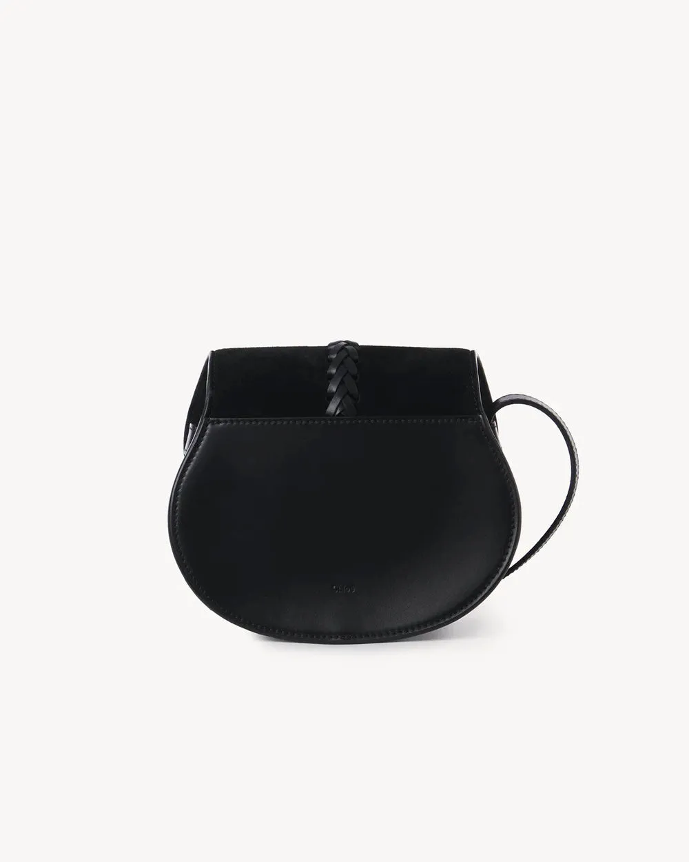 Marcie Small Saddle Bag in Black