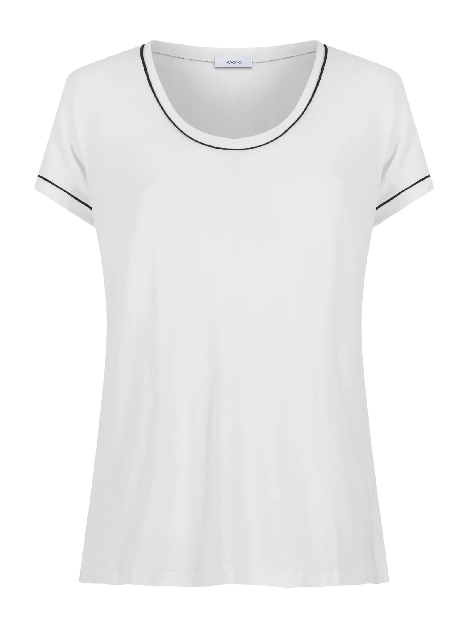 Maxi T-shirt girocollo in Viscosa Summer - Bianco