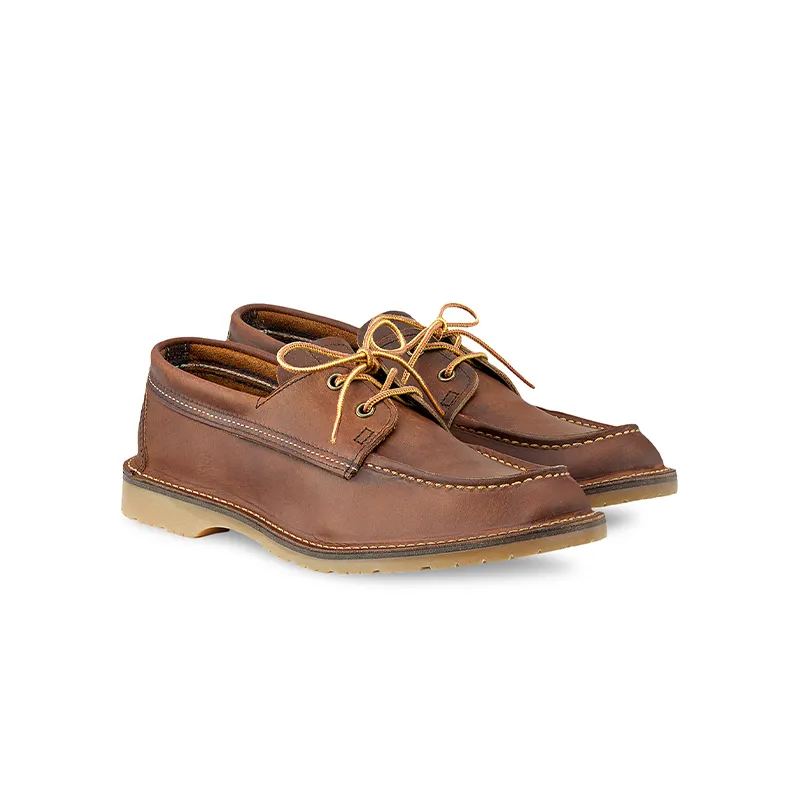 Men’s Leather Shoes for All Seasons, Brown Low-Top 