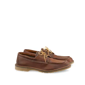 Men’s Leather Shoes for All Seasons, Brown Low-Top 