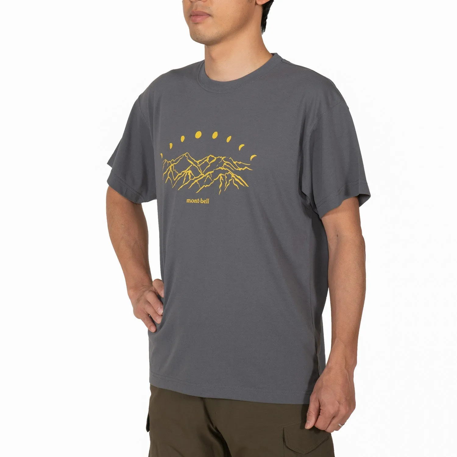 Montbell T-Shirt Unisex Wickron T Japan Alps at Night - Everyday Hiking Trekking Firstlayer