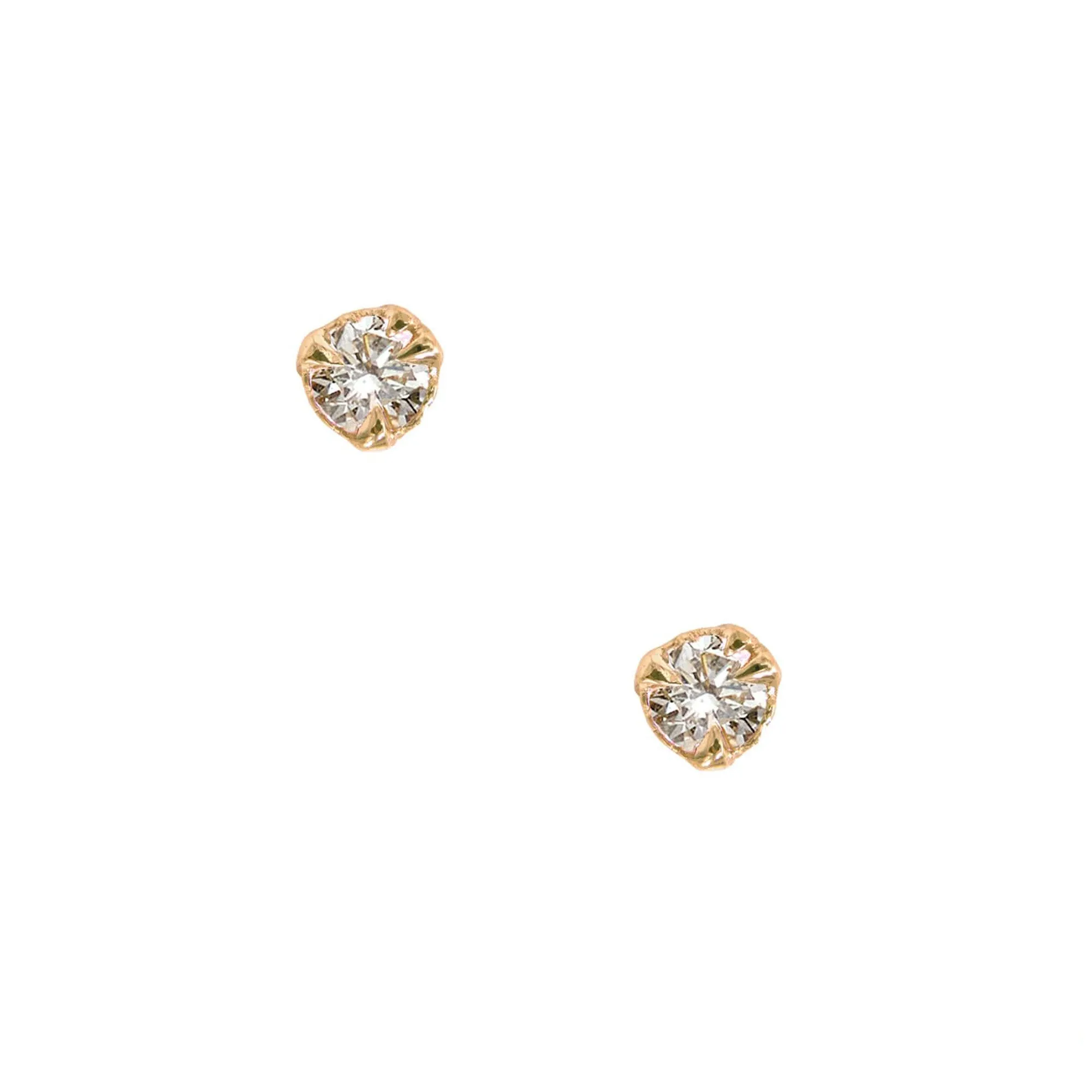 MYSTICAL STUDS, 4MM LAB DIAMOND