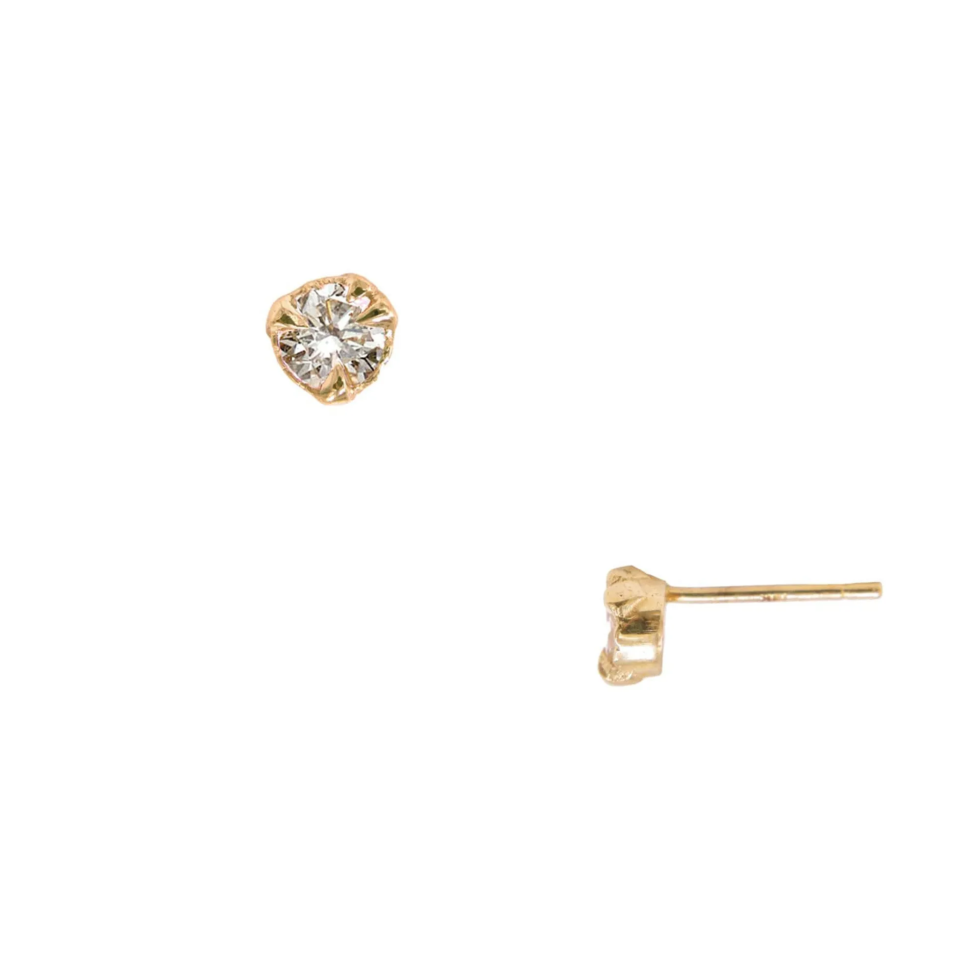 MYSTICAL STUDS, 4MM LAB DIAMOND