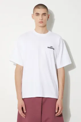 NEIGHBORHOOD cotton t-shirt NH . Tee men’s white color with a print 241PCNH.ST04