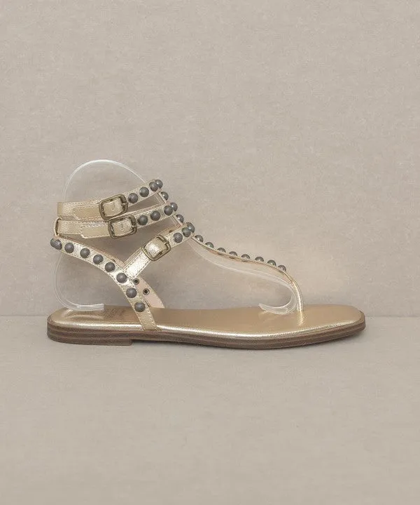 Oaklyn Studded Gladiator Sandal