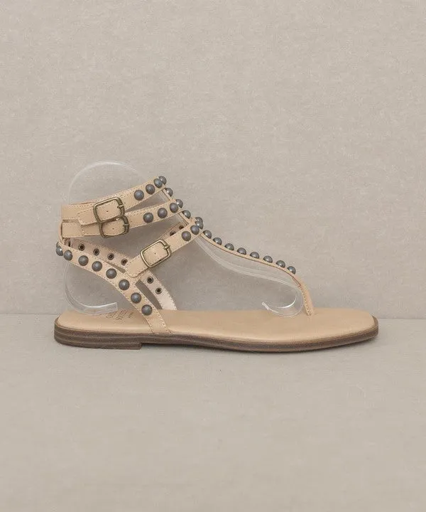 Oaklyn Studded Gladiator Sandal