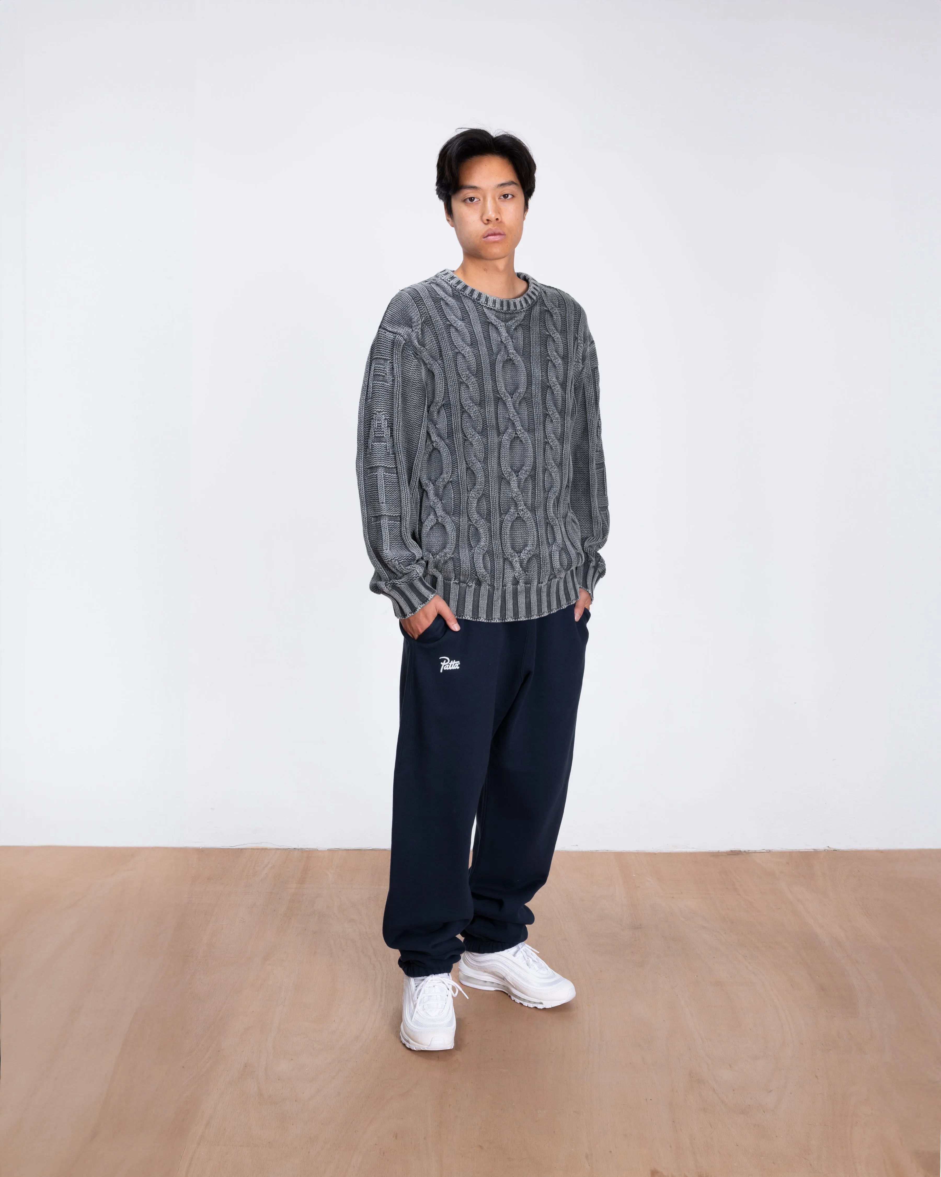 Patta Cable Knitted Cold Dye Jumper