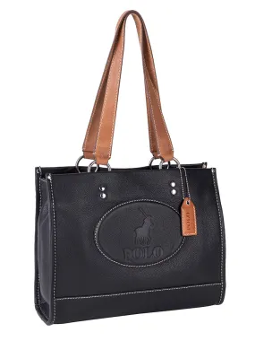 Polo Benton Tote  Black/Tan