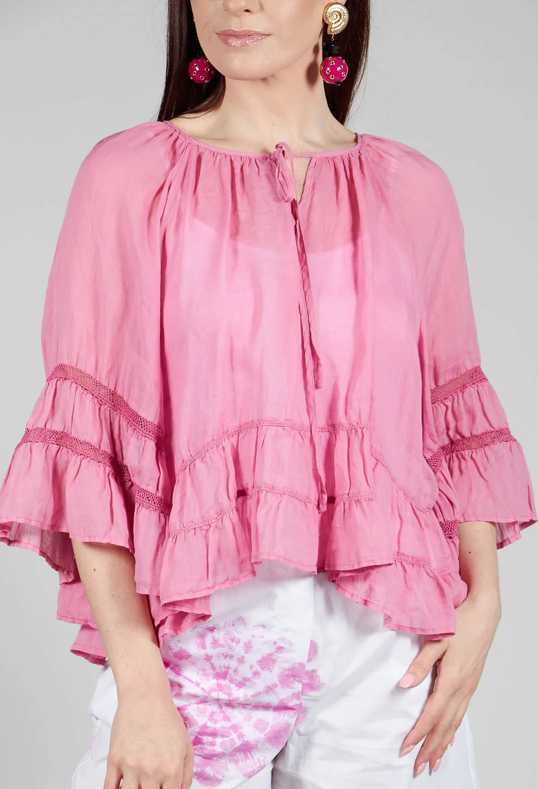 Prairie Blouse in Desert Pink