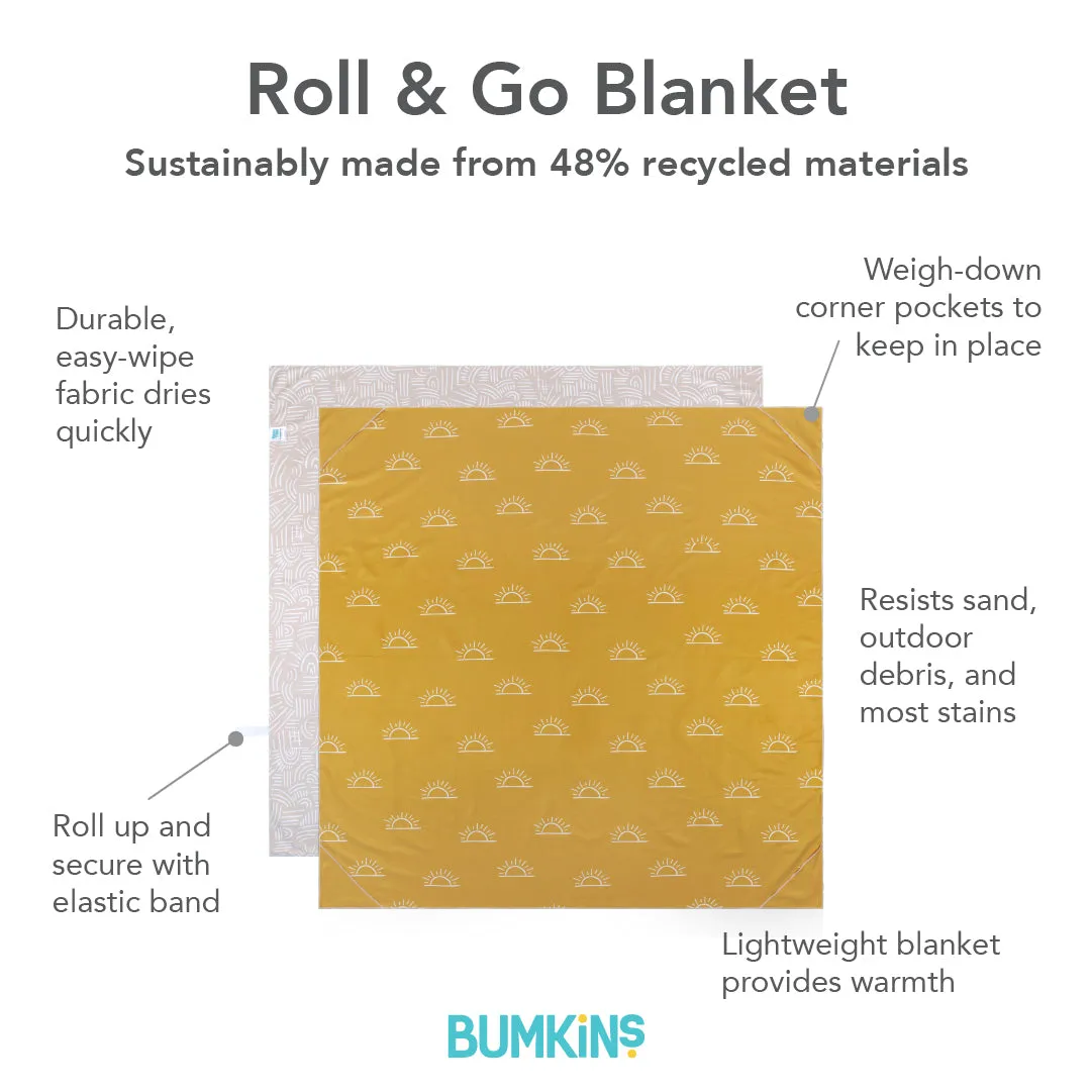 Reversible Roll & Go Blanket, Desert Boho