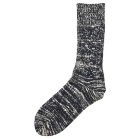 RoToTo - Low Gauge Slub Crew Socks - Navy