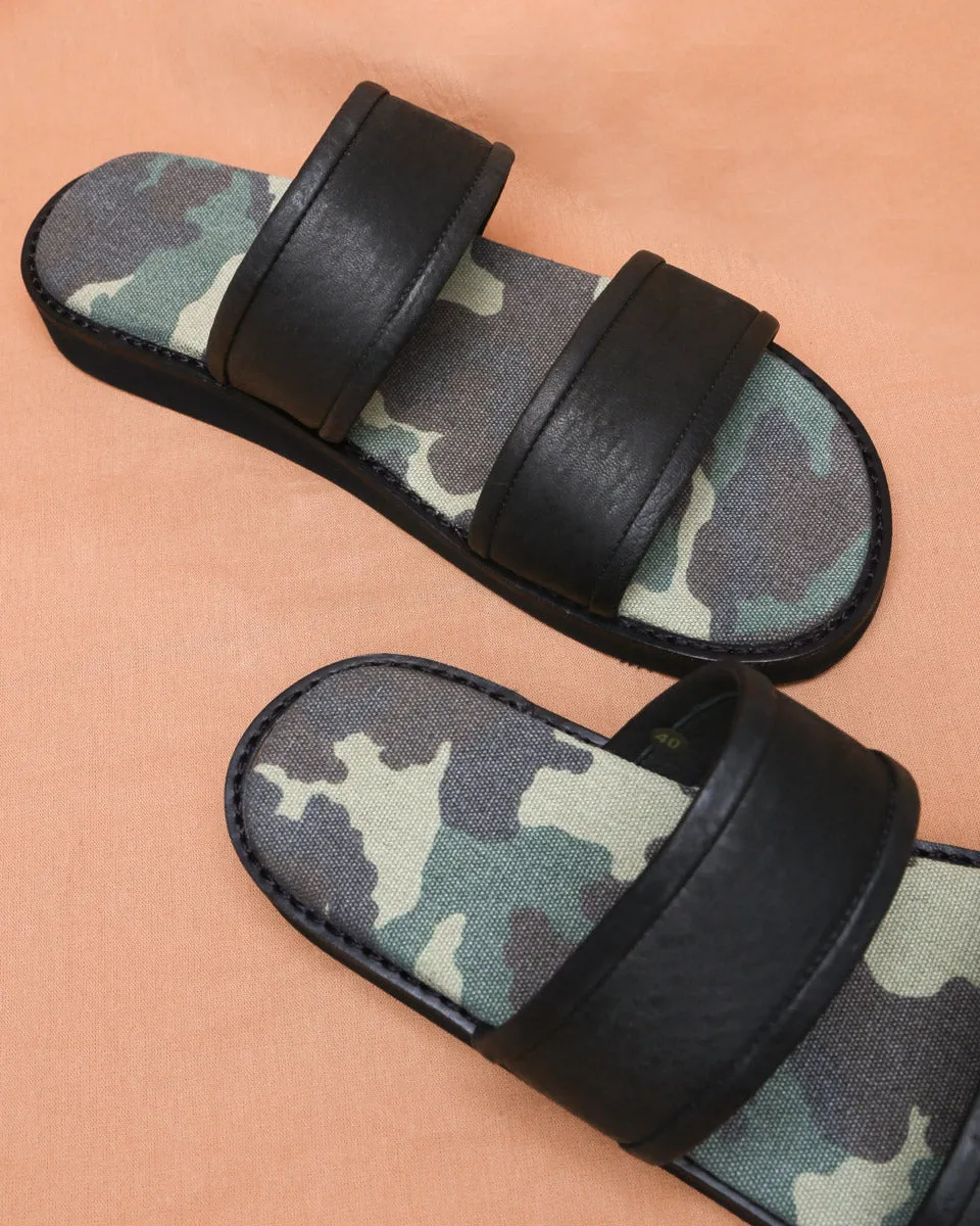 Sandal Camo Black