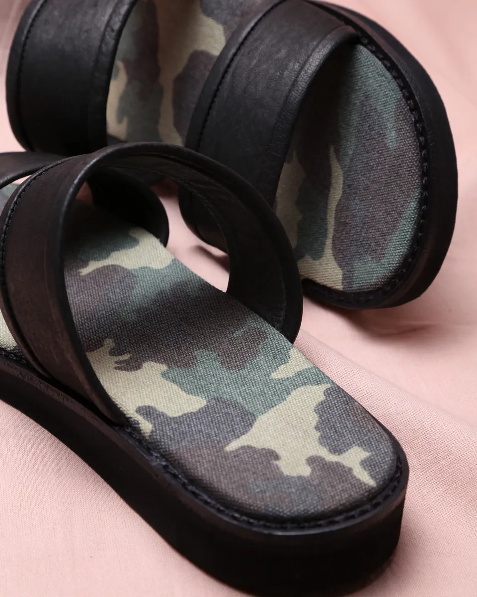 Sandal Camo Black