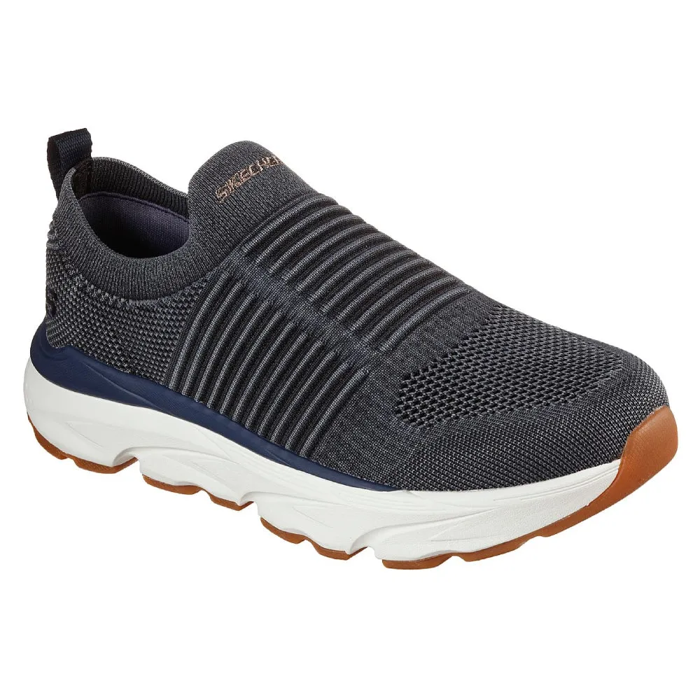 SKECHERS Men's Delmont Jenko Running Shoe (Navy)