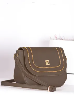 Sling Bag With Zipper Detail