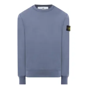 STONE ISLAND Logo Badge Sweatshirt - Mid Blue