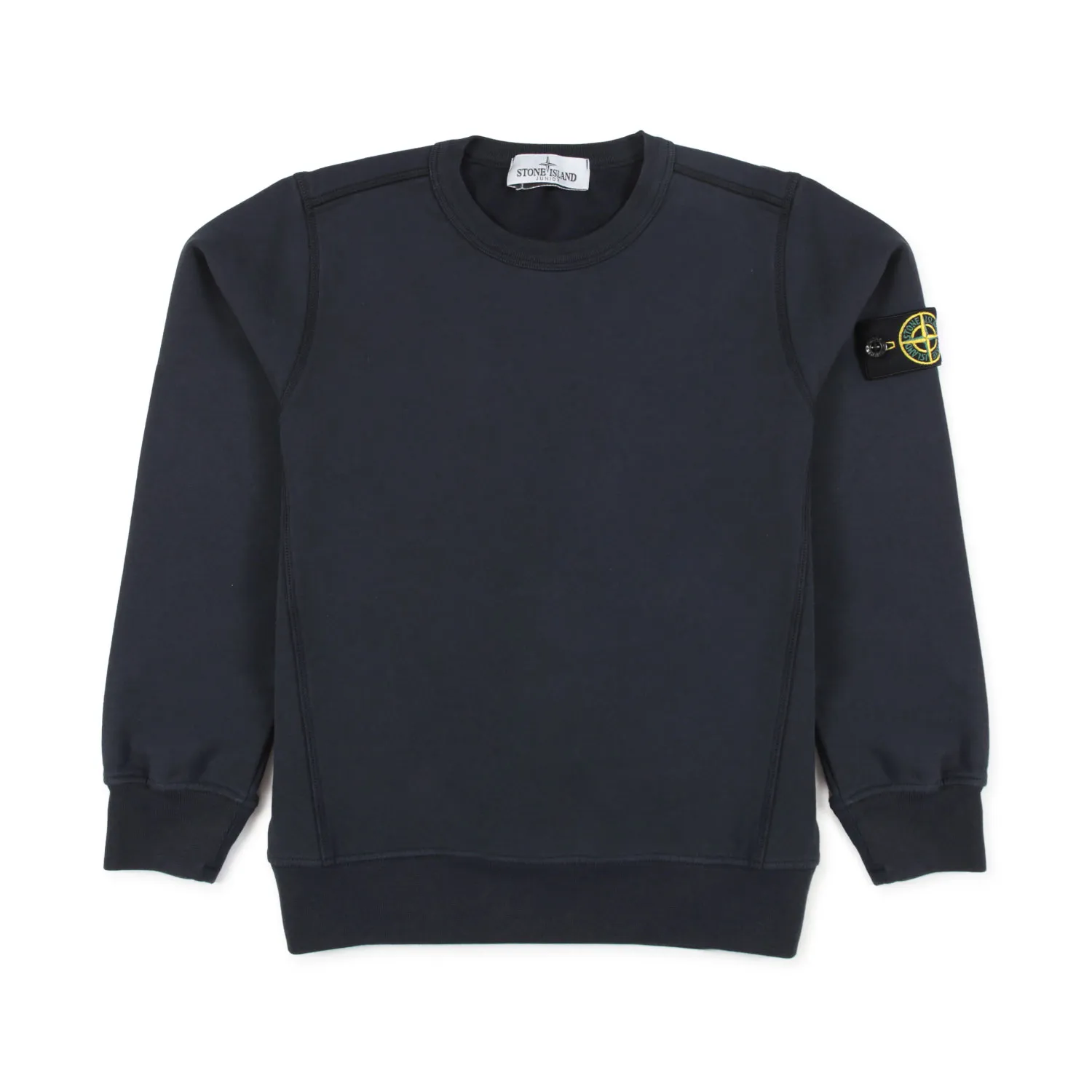 Stone Island Navy Blue Sweatshirt With Logo Patch