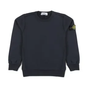 Stone Island Navy Blue Sweatshirt With Logo Patch