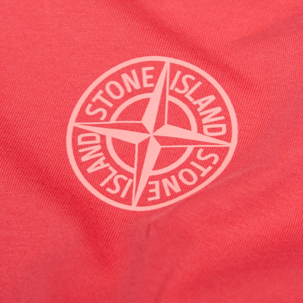 Stone Island Reflective Logo TeeCoral