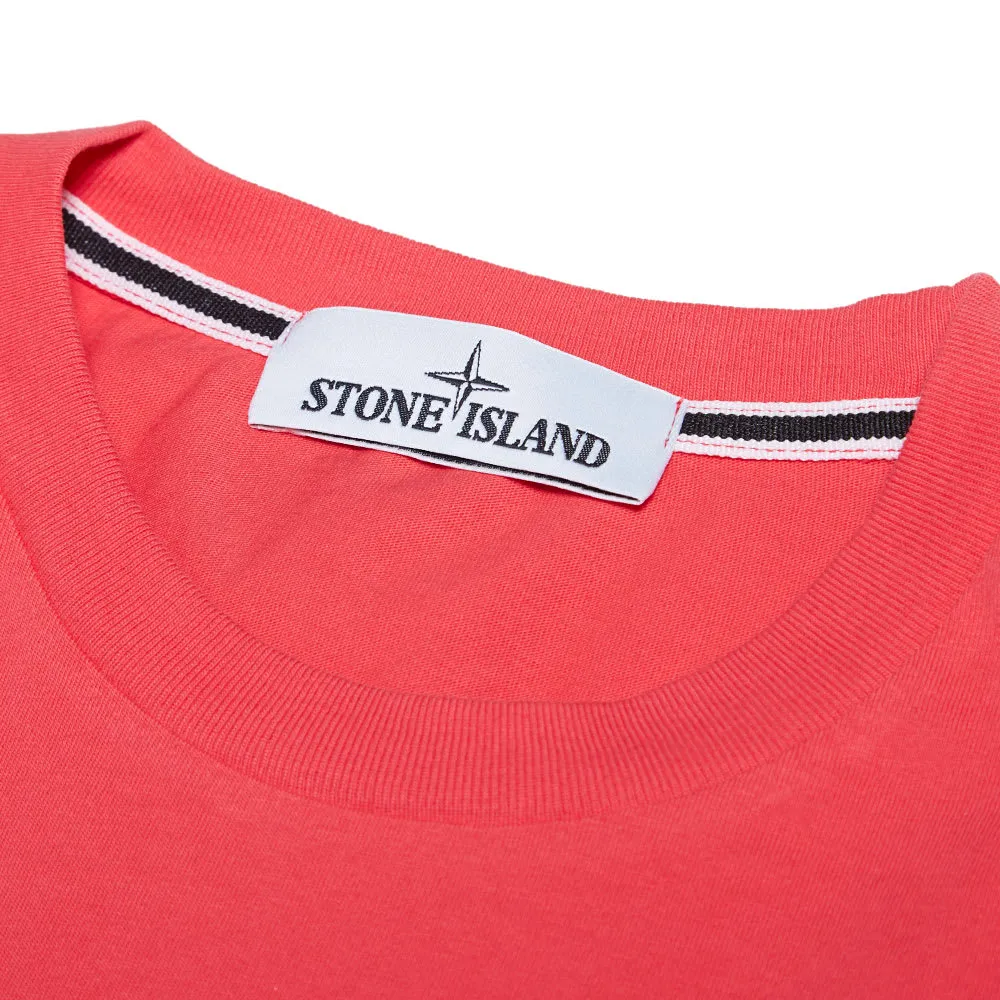 Stone Island Reflective Logo TeeCoral