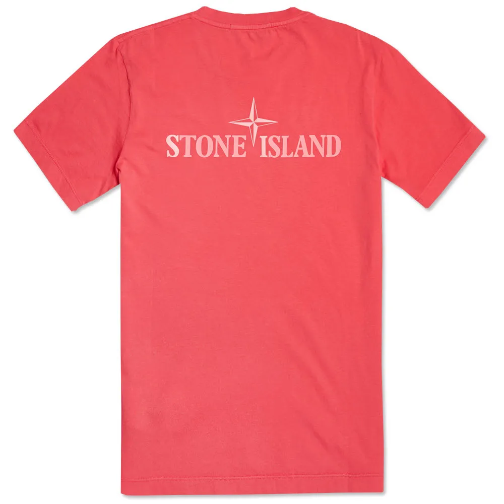 Stone Island Reflective Logo TeeCoral