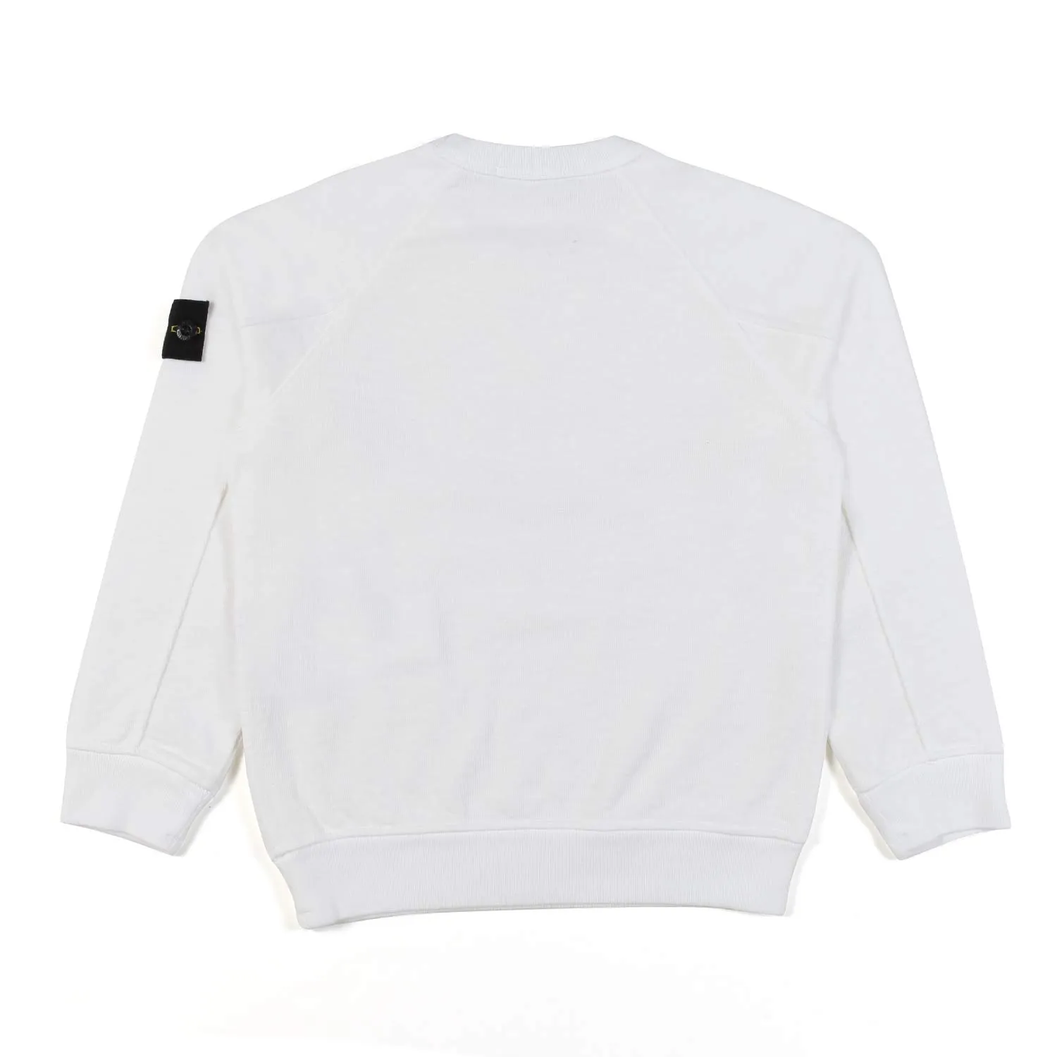 Stone Island Warm White Sweatshirt With Compass Logo Patch