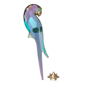 Swarovski Jungle Beats Magnet Parrot Shiny, Green, Large -5572152