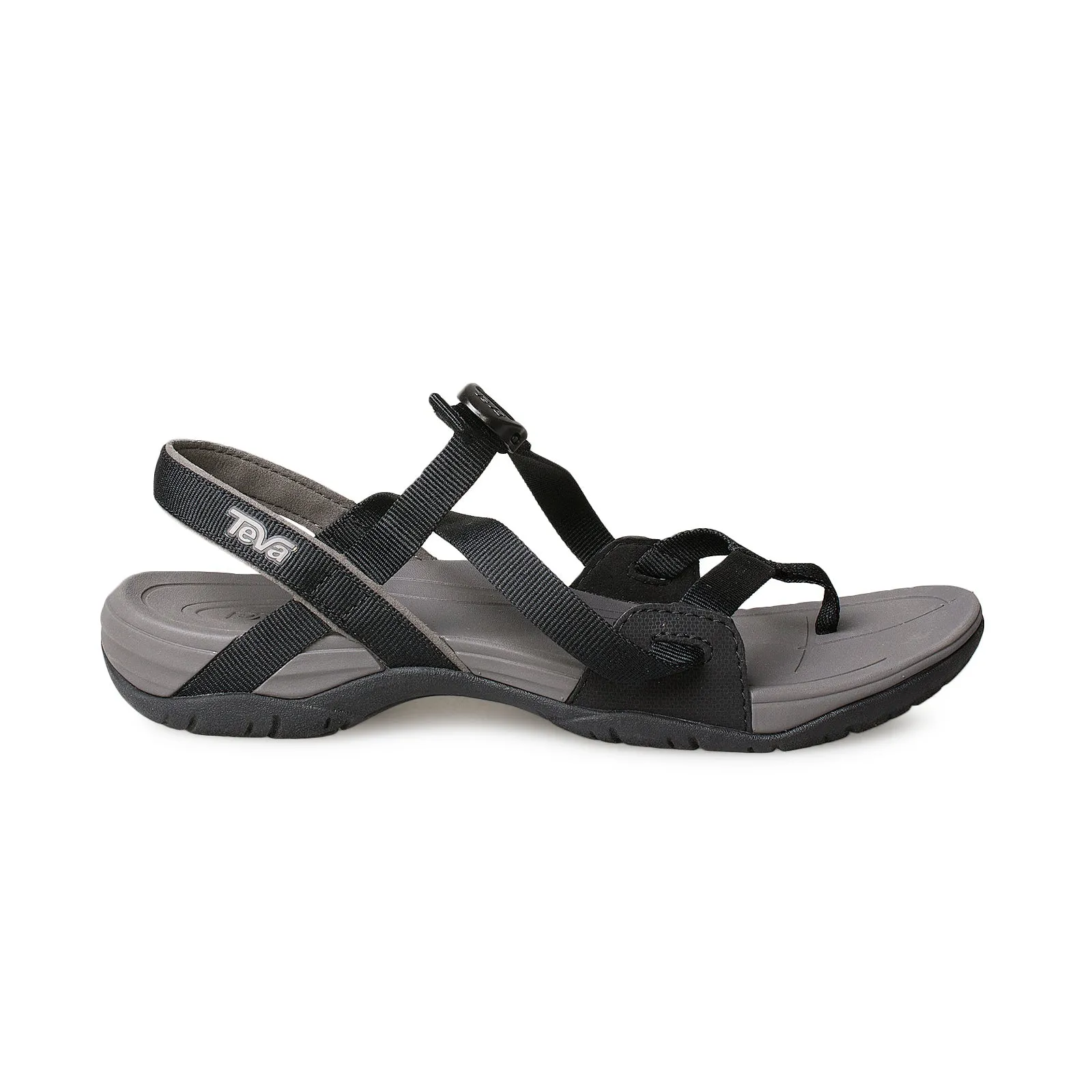 Teva Ascona Cross Strap Black Sandals - Women's