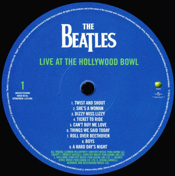 The Beatles ~ Live At The Hollywood Bowl