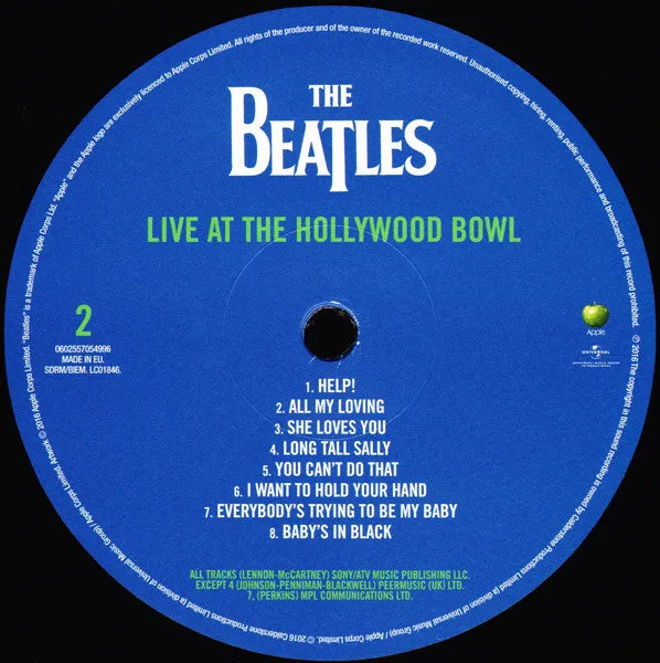 The Beatles ~ Live At The Hollywood Bowl