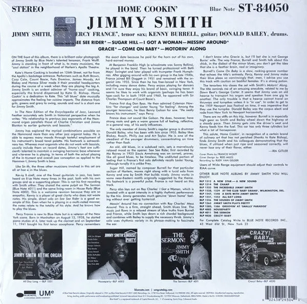 The Incredible Jimmy Smith ~ Home Cookin'