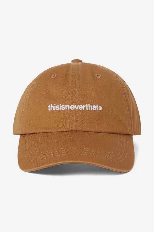 thisisneverthat cotton baseball cap T-Logo Cap orange color