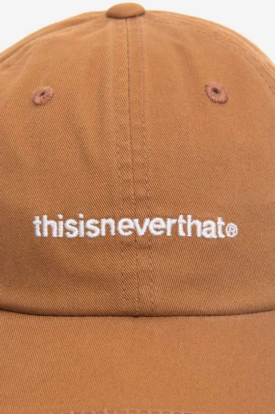 thisisneverthat cotton baseball cap T-Logo Cap orange color