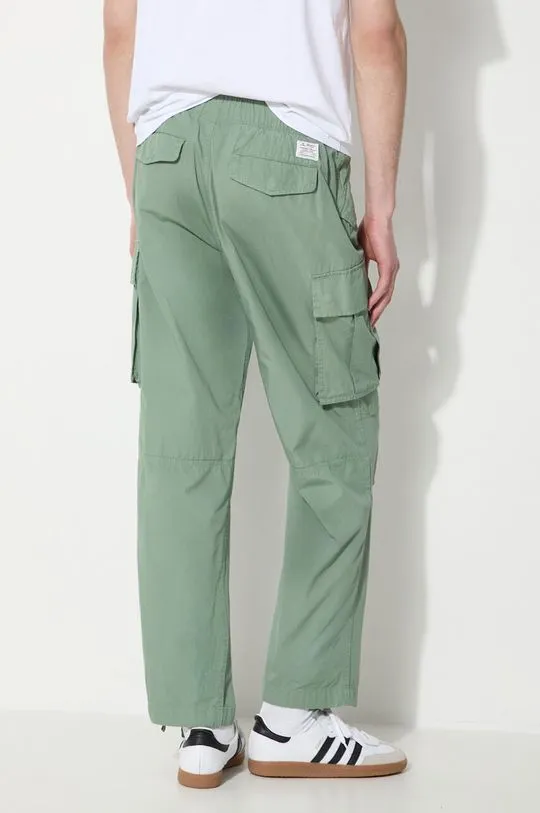 thisisneverthat cotton trousers green color TN241WPARP02