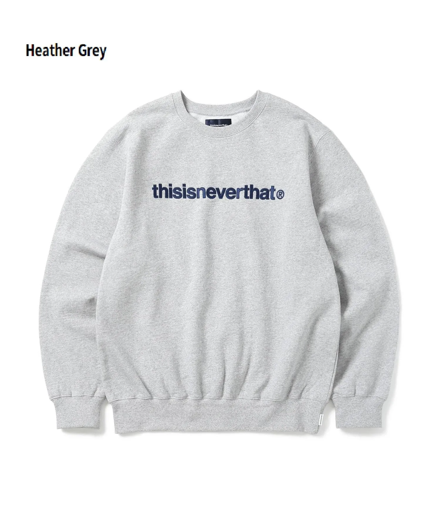 thisisneverthat  |Crew Neck Unisex Street Style Long Sleeves Plain Cotton Logo