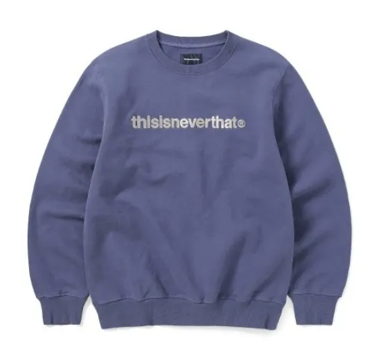 thisisneverthat  |Crew Neck Unisex Street Style Long Sleeves Plain Cotton Logo