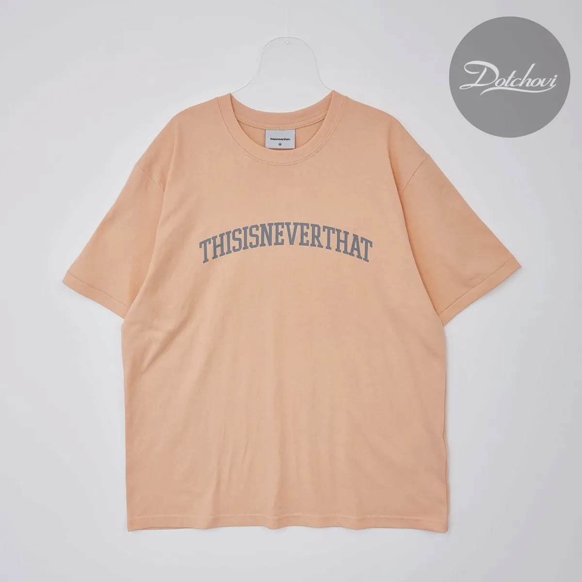 thisisneverthat  |Crew Neck Unisex Street Style Plain Cotton Short Sleeves