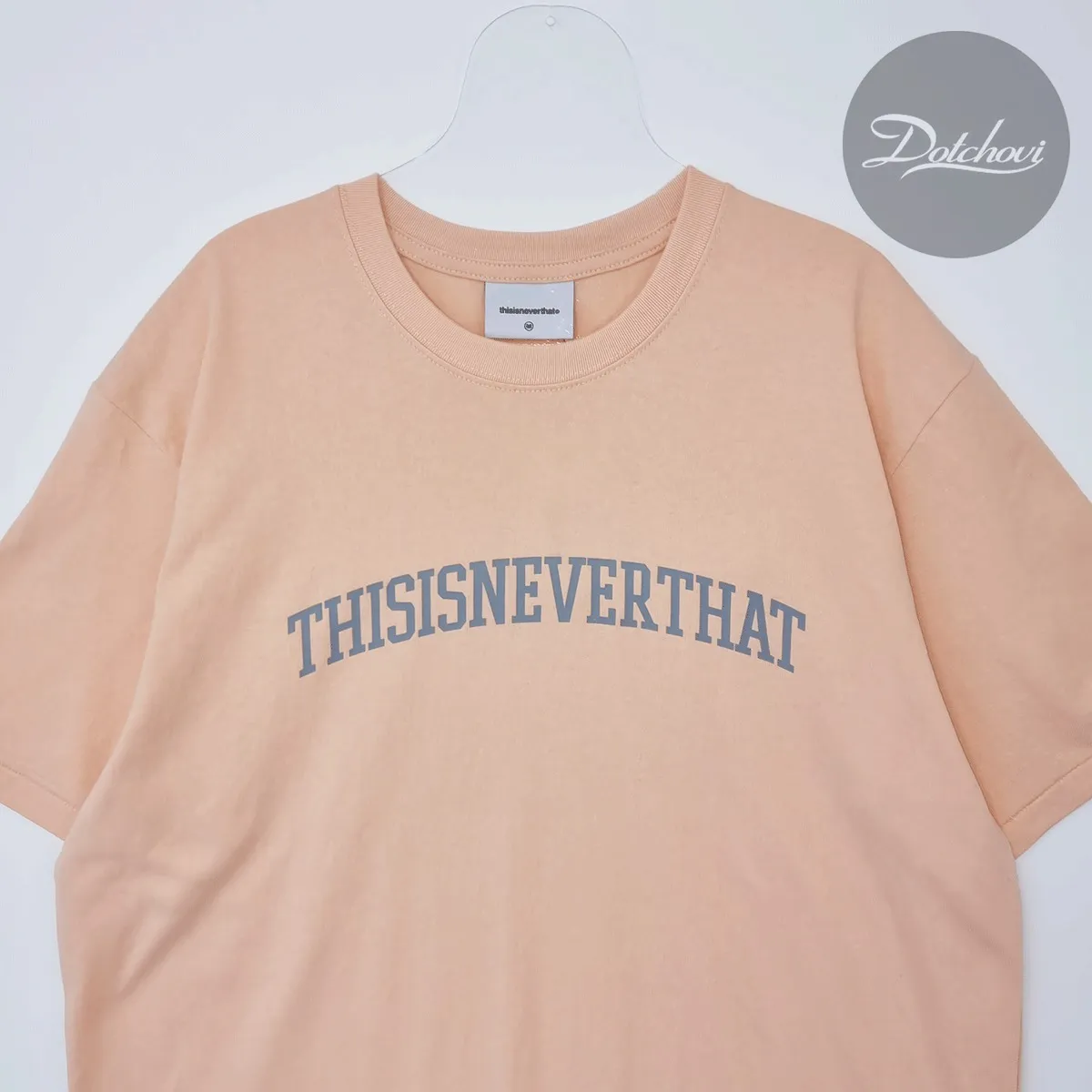 thisisneverthat  |Crew Neck Unisex Street Style Plain Cotton Short Sleeves