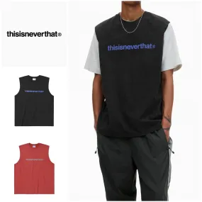 thisisneverthat  |Unisex Street Style Cotton Logo Tanks