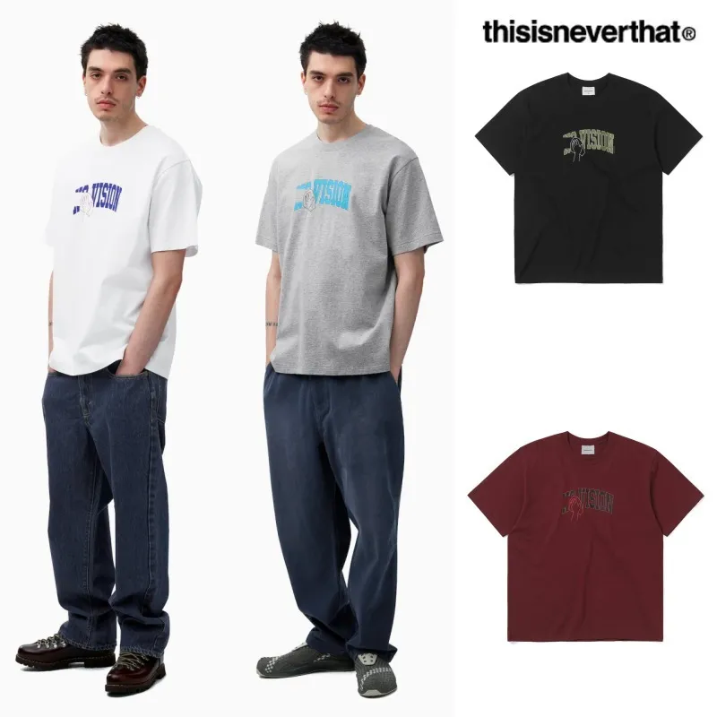 thisisneverthat  |Unisex Street Style Plain Logo Skater Style T-Shirts