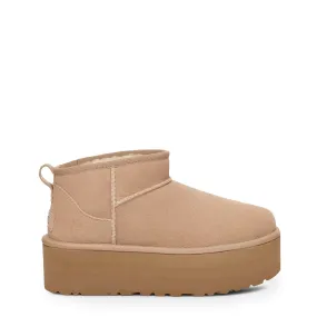 UGG Womens Classic Ultra Mini Platform Boot Sand