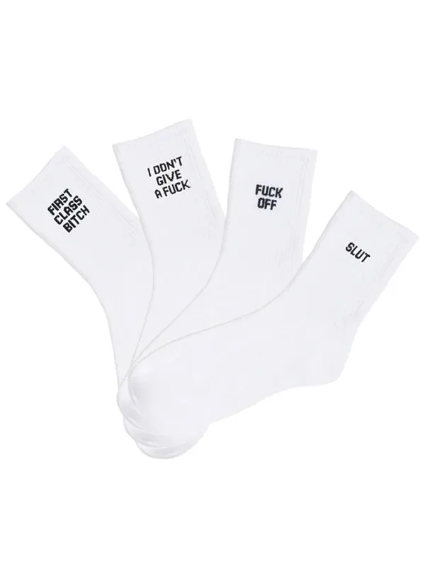 Unisex Attitude Crew Socks