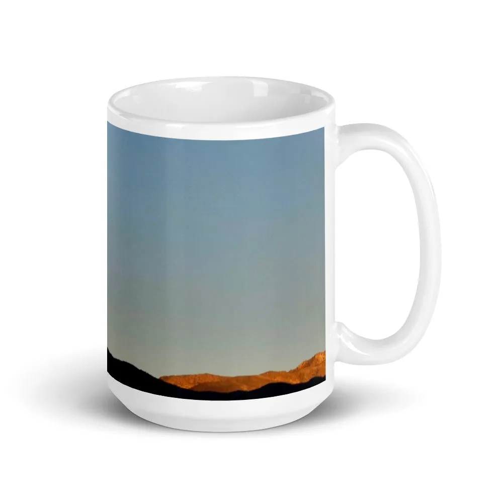 White glossy mug