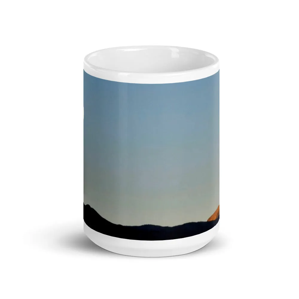 White glossy mug