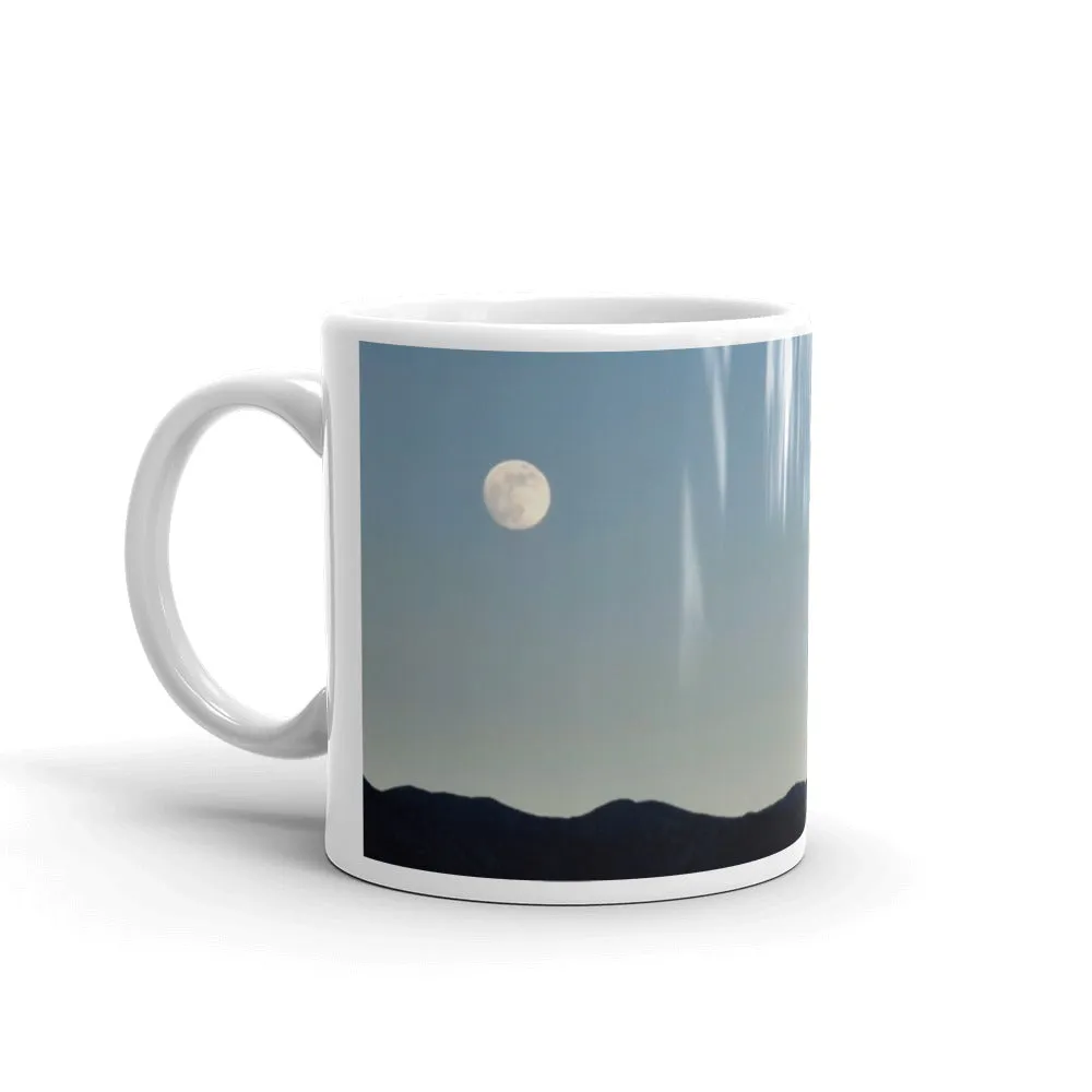 White glossy mug