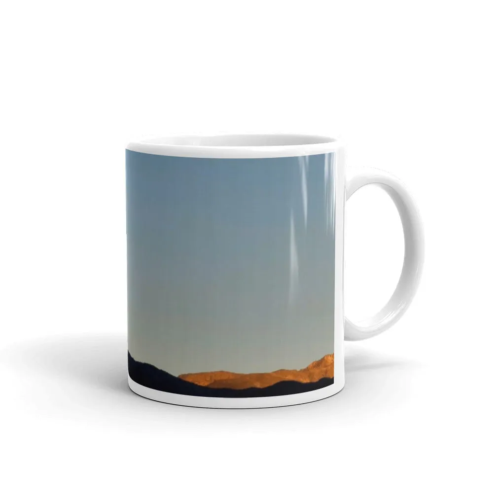 White glossy mug